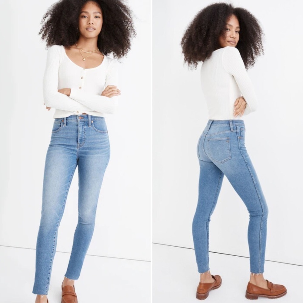 Madewell Blue Denim 10" High-Rise Skinny Jeans Women’s Size 28